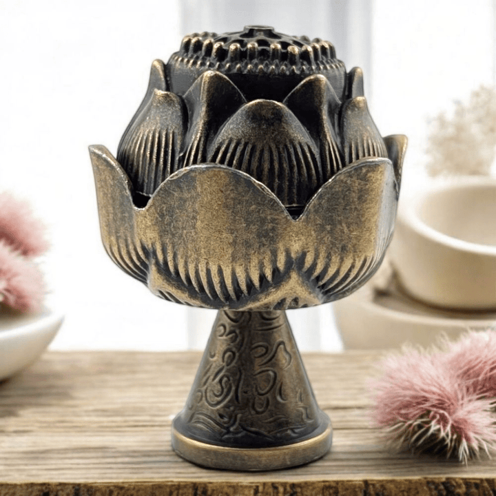 Bronze ritual burner for smoke cleansing