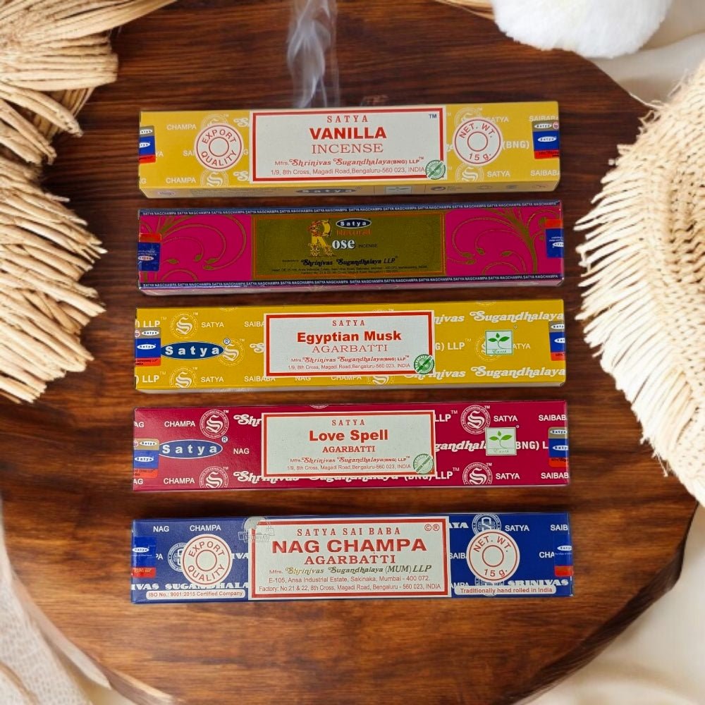 Aphrodisiac Satya Incense Set – Romantic & Sensual Scents