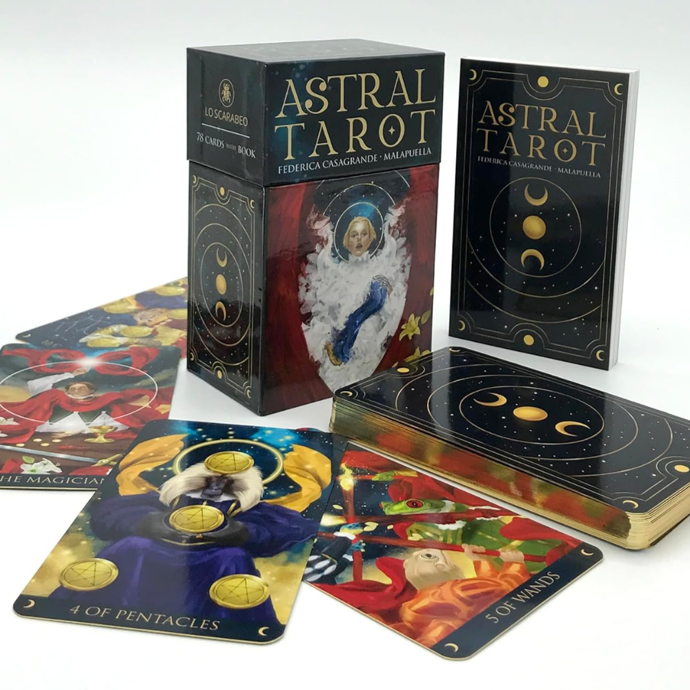 Astral Tarot Deck - 78 Cards with Celestial and Animal Symbolism