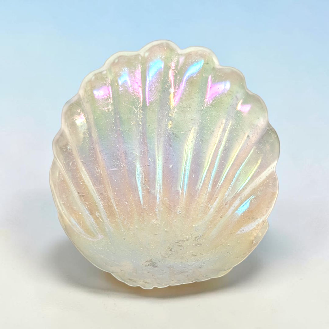 Aura Clear Quartz Crystal Clam Shell | Clear Quartz | Aura Purification and Spiritual Awakening | Zen Collection Canada