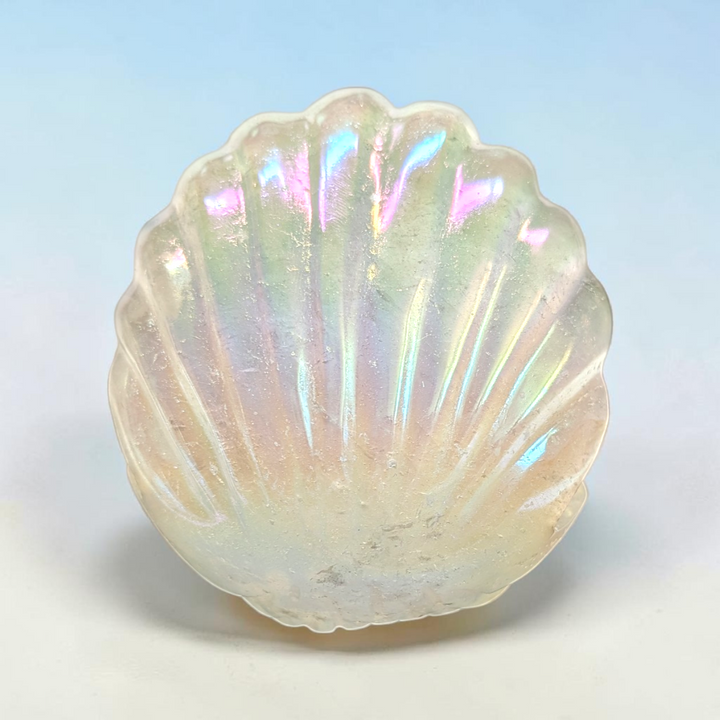 Aura Clear Quartz Crystal Clam Shell | Clear Quartz | Aura Purification and Spiritual Awakening | Zen Collection Canada