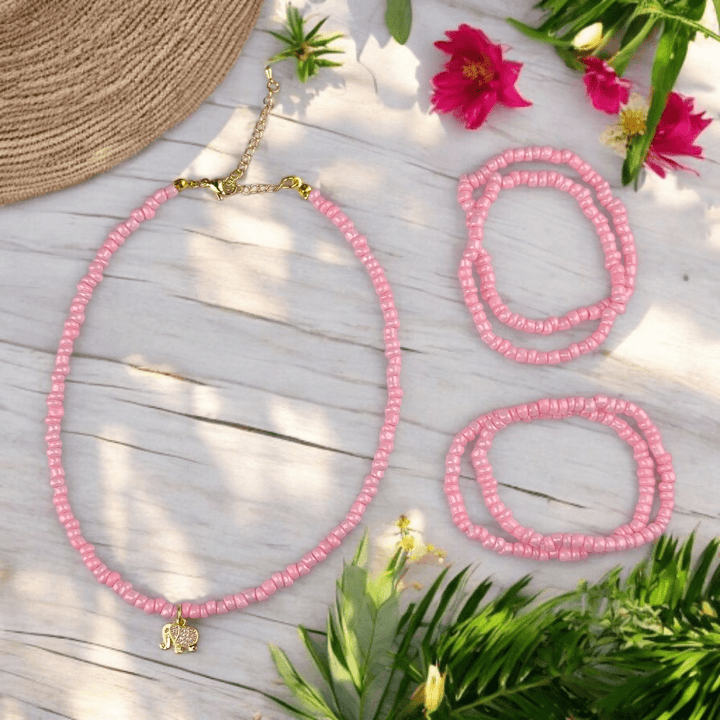 Lightweight bubblegum pink jewelry