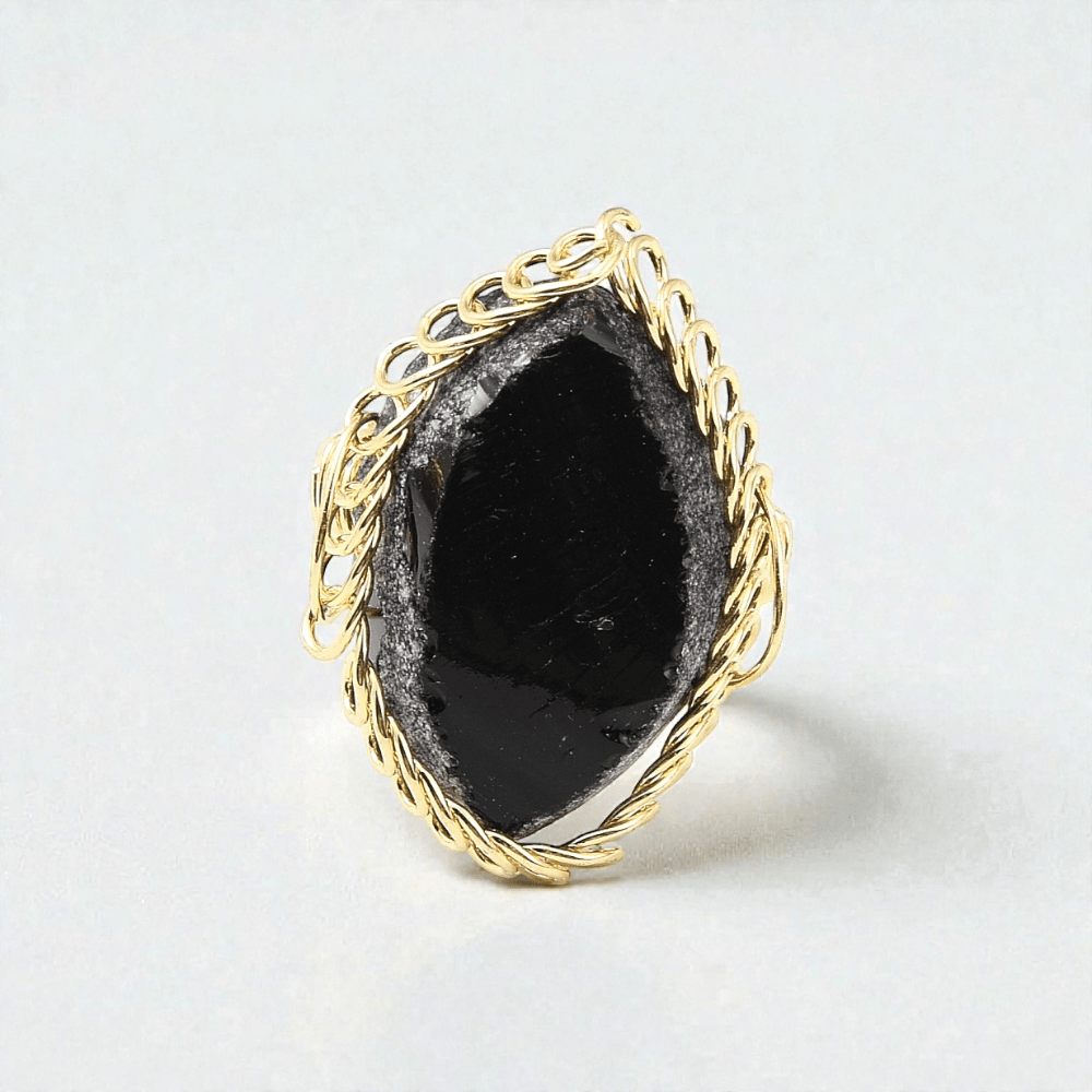 root chakra black obsidian crystal jewelry available at zen collection. Shop in-store or online now