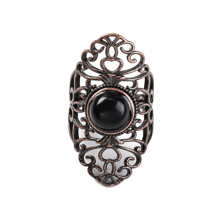 Natural Black Obsidian gemstone adjustable ring available at Zen Collection Canadian Metaphysical Store Near Me