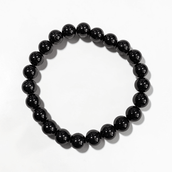 Black tourmaline bracelet for negative energy protection available at Zen Collection Metaphysical Store in Barrie Ontario Canada 