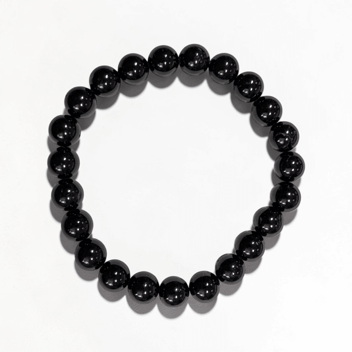 Black tourmaline bracelet for negative energy protection available at Zen Collection Metaphysical Store in Barrie Ontario Canada 
