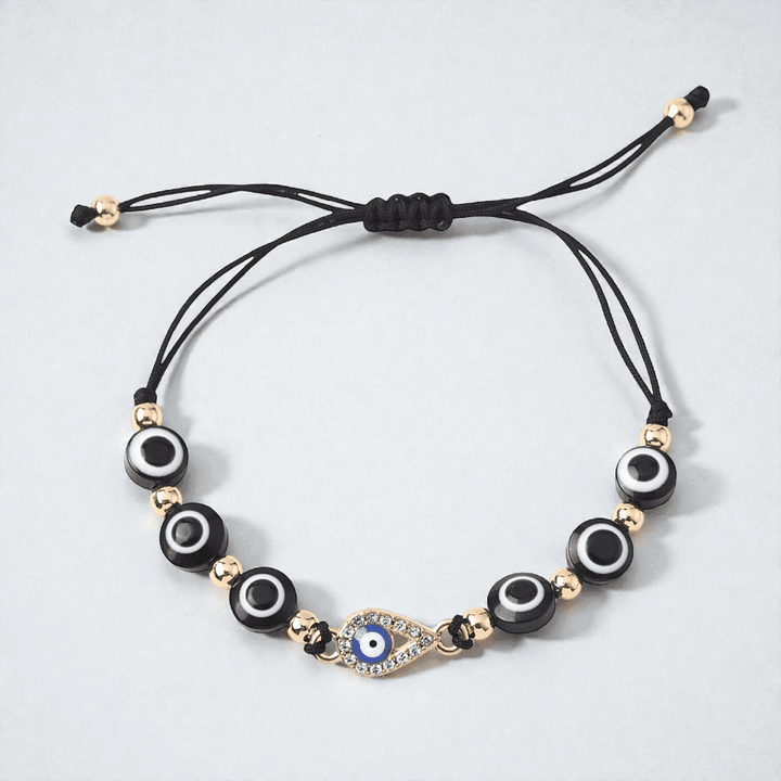 Evil eye bracelet designed to deflect negative energy available at zen collection metaphysical stores Barrie