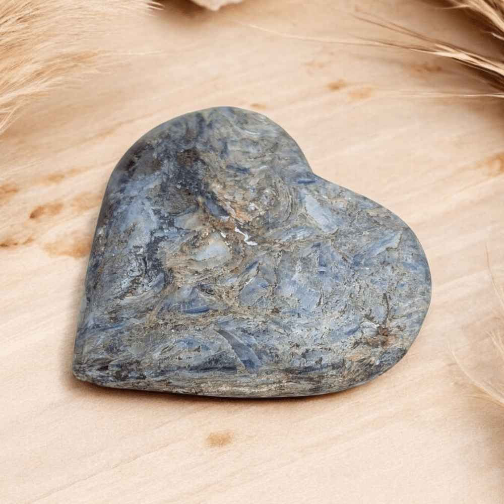 Ethically sourced Blue Kyanite Crystal Heart from Zen Collection