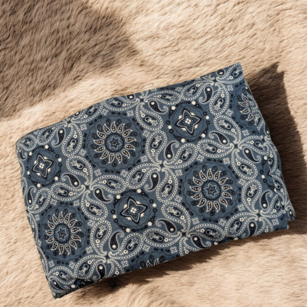 Blue Paisley Weighted Neck Wrap for natural relief