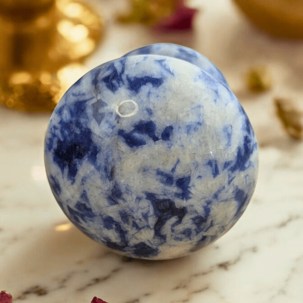 Grounding and stress relief with Blue Spotted Jasper