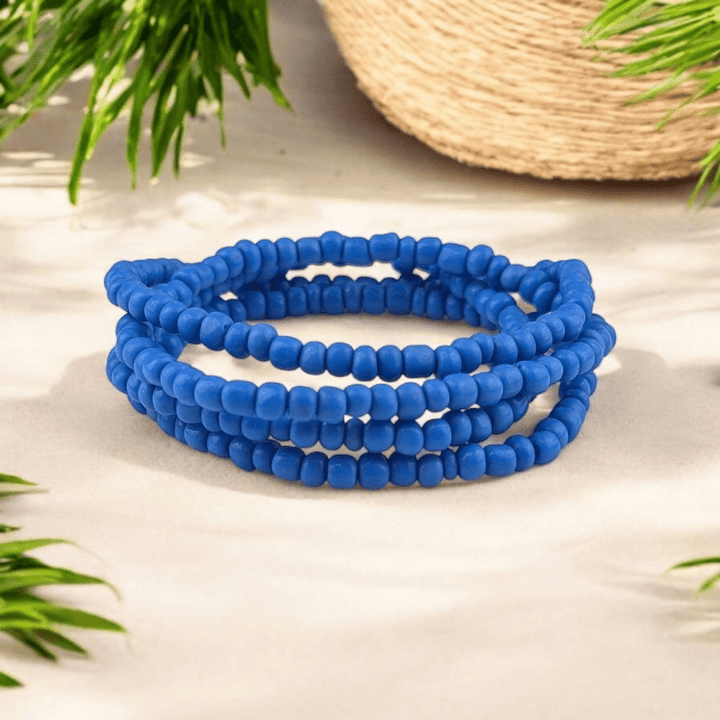 blue seed bead anklets Canada