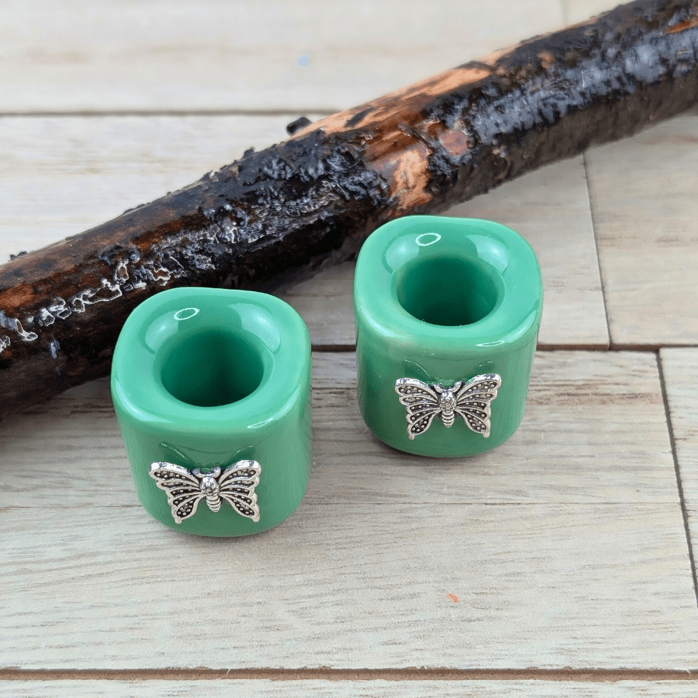 Butterfly design candle holder for mini ritual candles and rituals