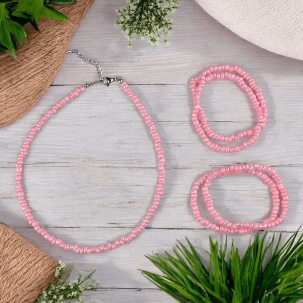 Lightweight beaded jewelry for layering
