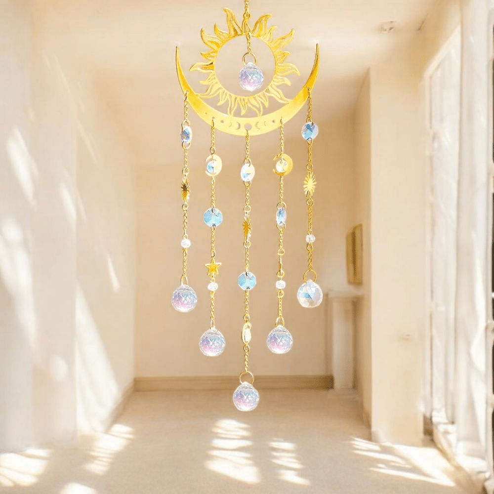 Celestial moon sun catcher decor
