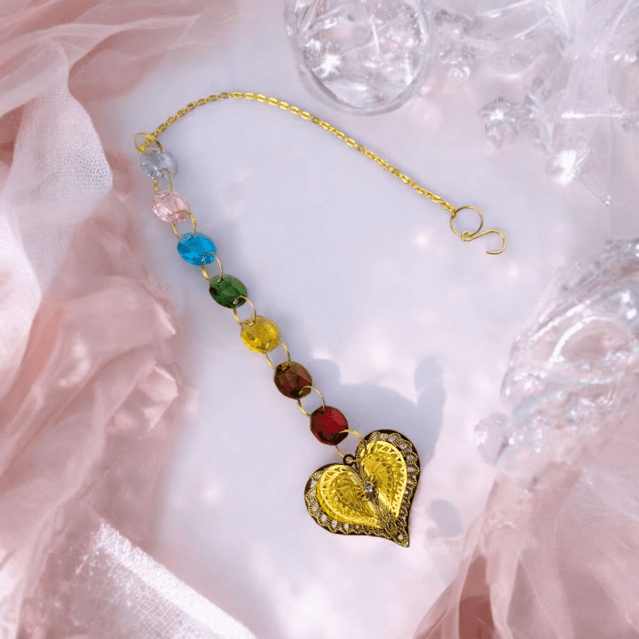 Hanging chakra energy alignment suncatcher

