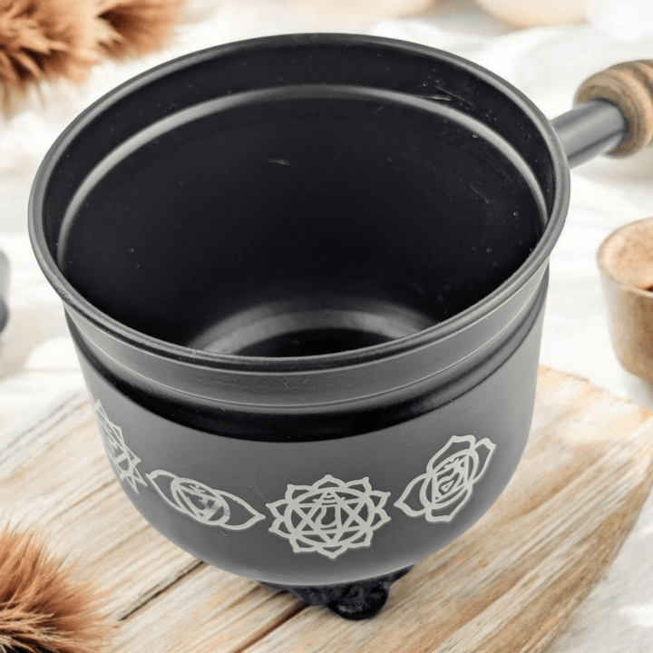 Smudge pot for cones, herbs, and charcoal


