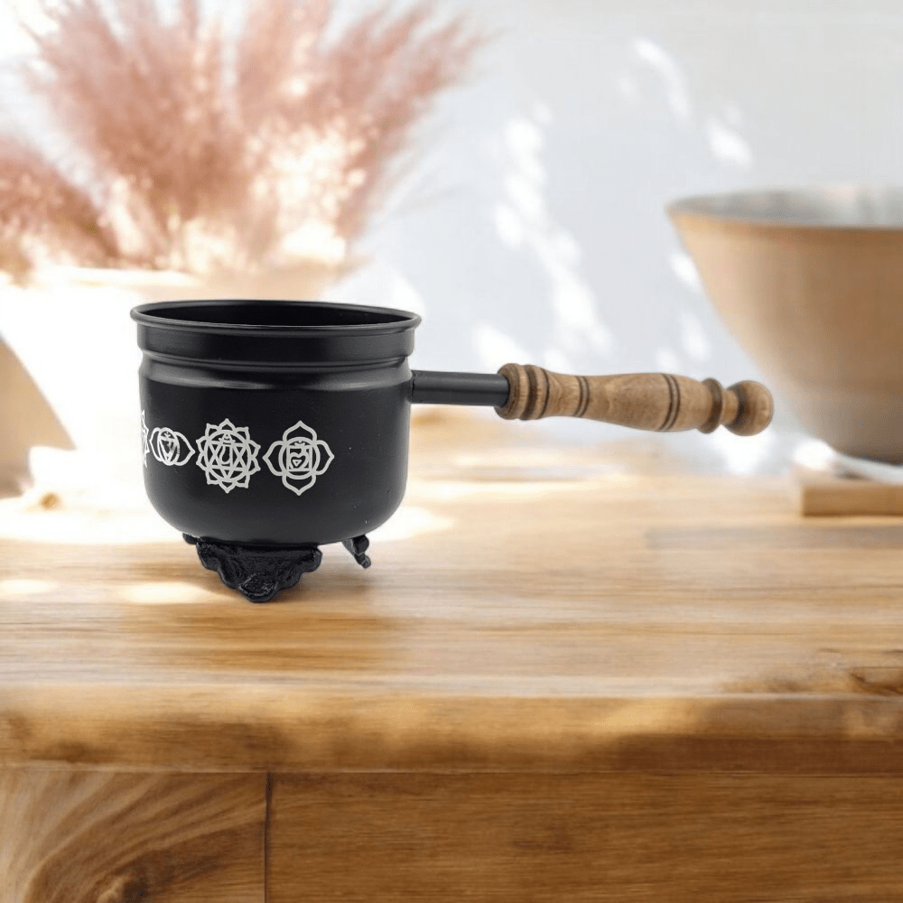 Heat-safe smudge pot for spiritual use