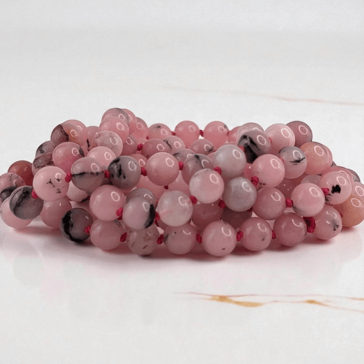 cherry blossom crystal mala 8mm available at Zen Collection Metaphysical Store Canada