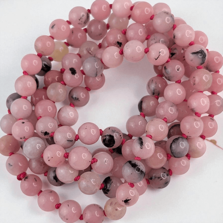 cherry blossom crystal mala 8mm available at Zen Collection Metaphysical Store Canada