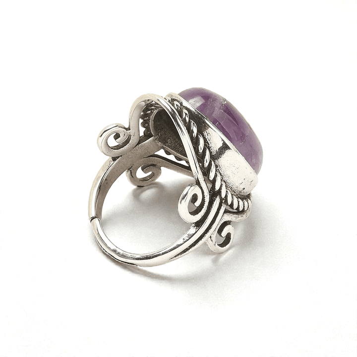 Amethyst Crystal ring for intuition and mental clarity. Shop In-store or Online Now with Zen Collection Metaphysical Store in Barrie 