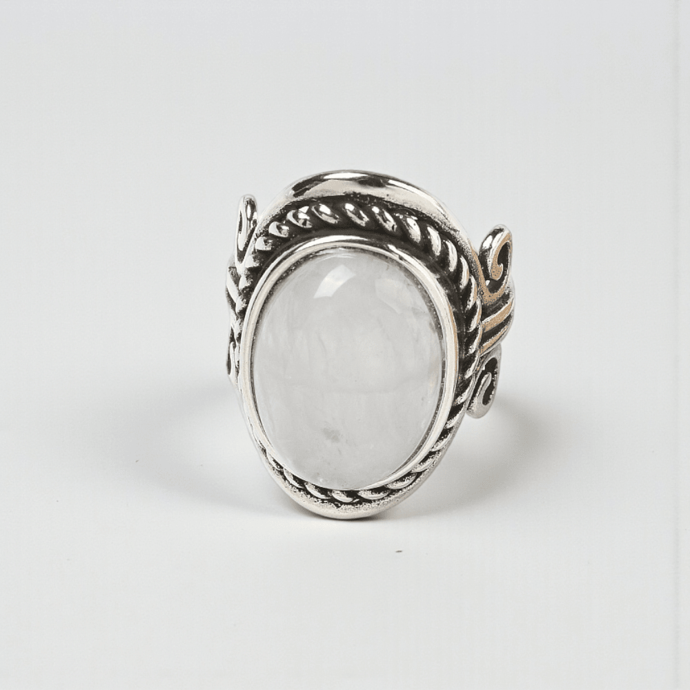 Chunky Clear Quartz crystal ring for clarity and complete Chakra  balance and alignment. Shop In-store or Online Now with Zen Collection Metaphysical Store 