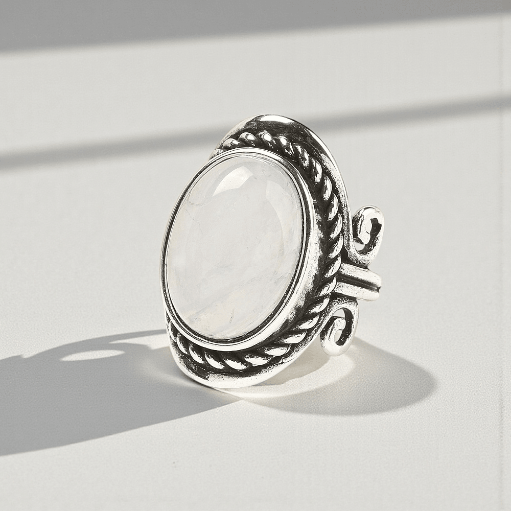 Chunky Clear Quartz crystal ring for clarity and complete Chakra  balance and alignment. Shop In-store or Online Now with Zen Collection Metaphysical Store 