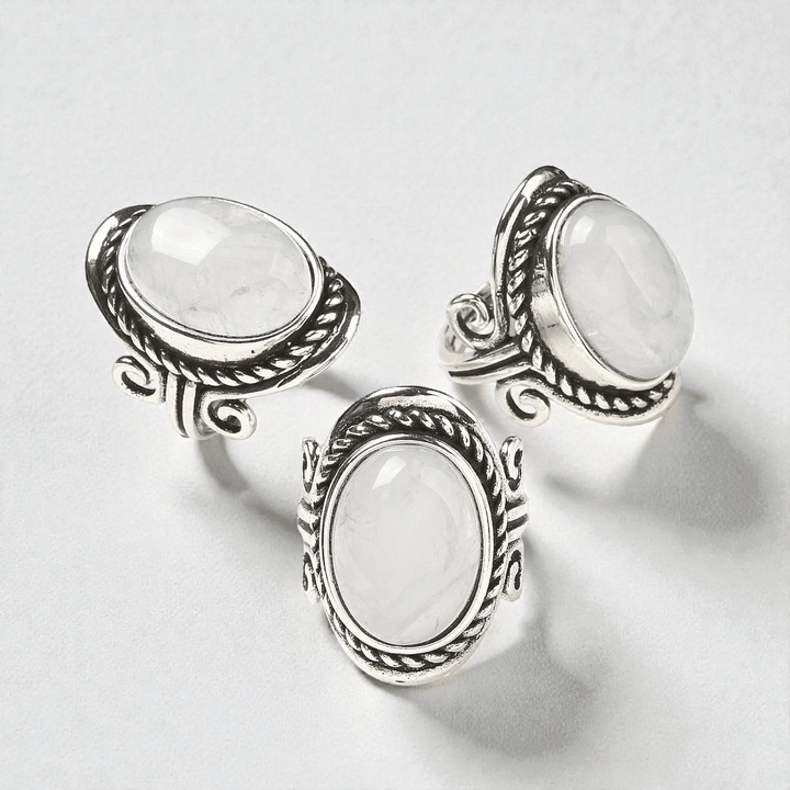 Chunky Clear Quartz crystal ring for clarity and complete Chakra  balance and alignment. Shop In-store or Online Now with Zen Collection Metaphysical Store 