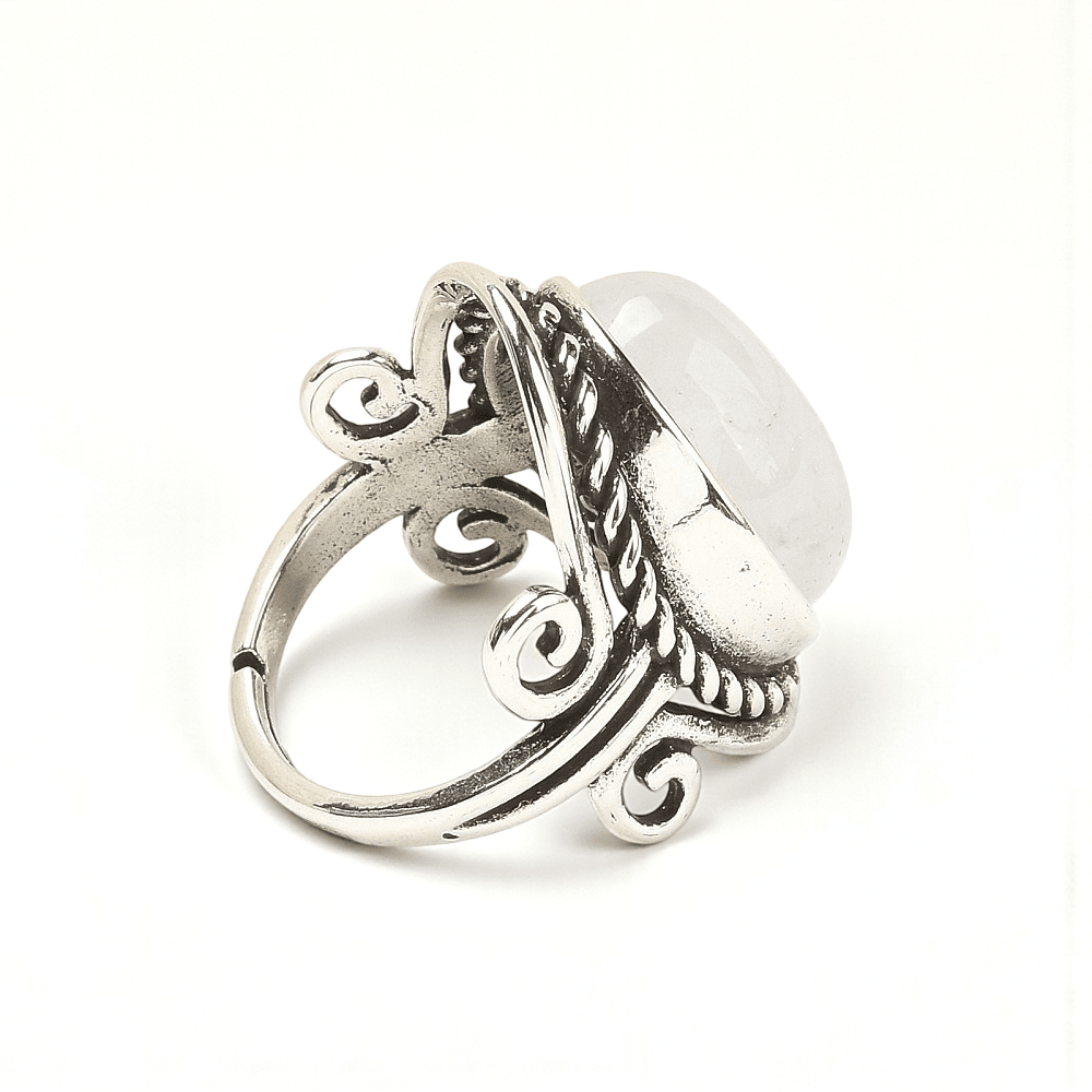 Chunky Clear Quartz crystal ring for clarity and complete Chakra  balance and alignment. Shop In-store or Online Now with Zen Collection Metaphysical Store 