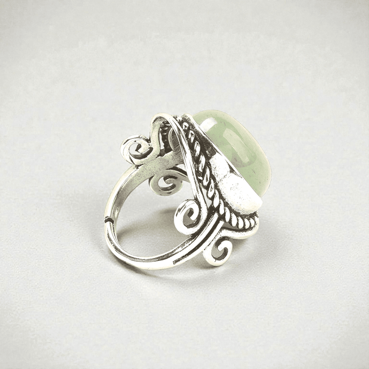 Adjustable green aventurine ring for opportunity and growth available at zen collection a Canadian metaphysical store near me