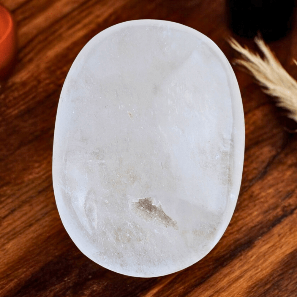 Crown Chakra Clear Quartz crystal for meditation and balance