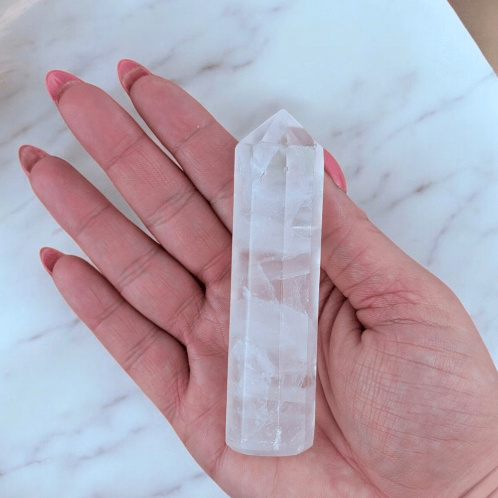 Spiritual connection with a Clear Quartz point