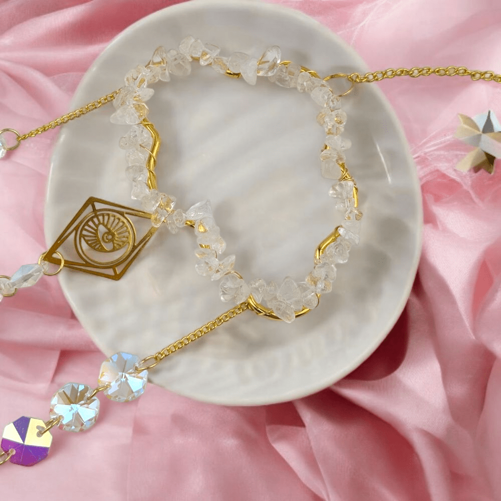 Canadian metaphysical store clear quartz hanger