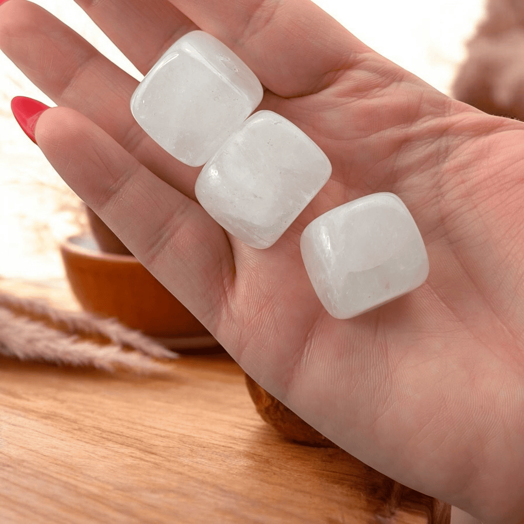Clear Quartz incense holder cube from Zen Collection