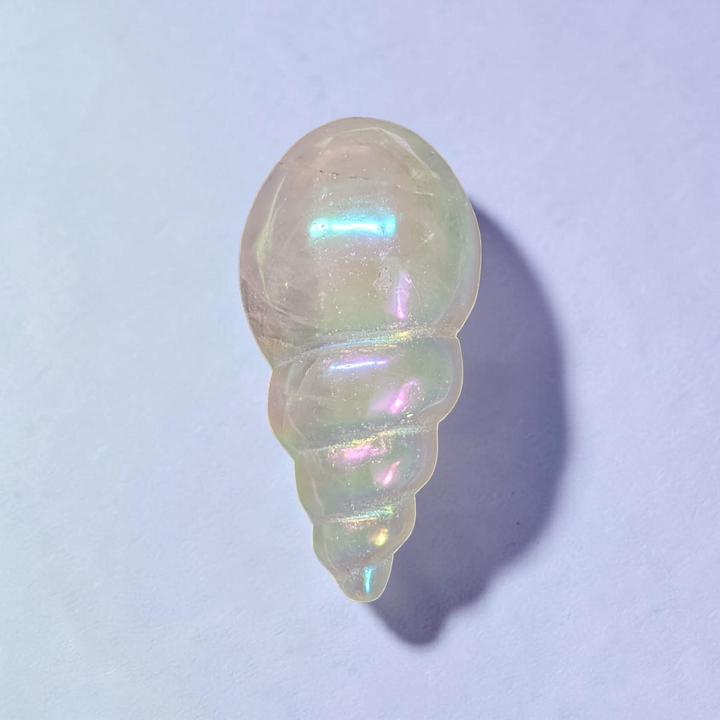 Clear Quartz Quartz Conch Shell | Clear Quartz | Amplifying Energy and Clearing Stagnant Vibes | Zen Collection Canada