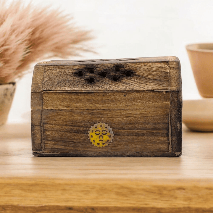 Travel-sized incense burner with cones