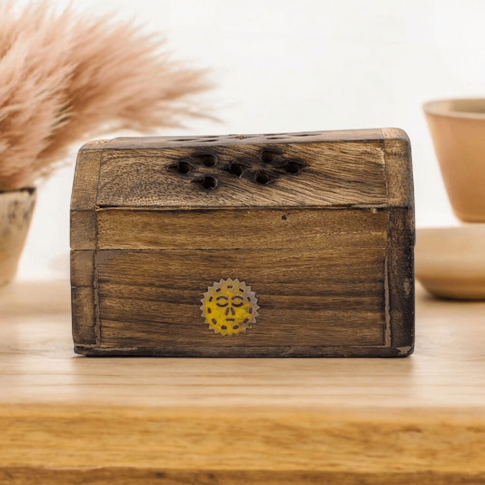 Travel-sized incense burner with cones
