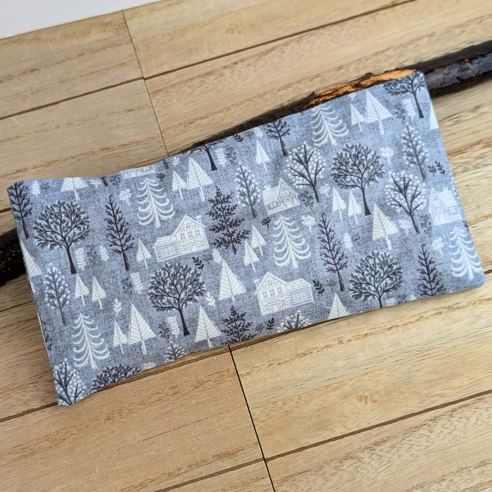 Zen Collection’s metaphysical store eye mask in forest cabin print