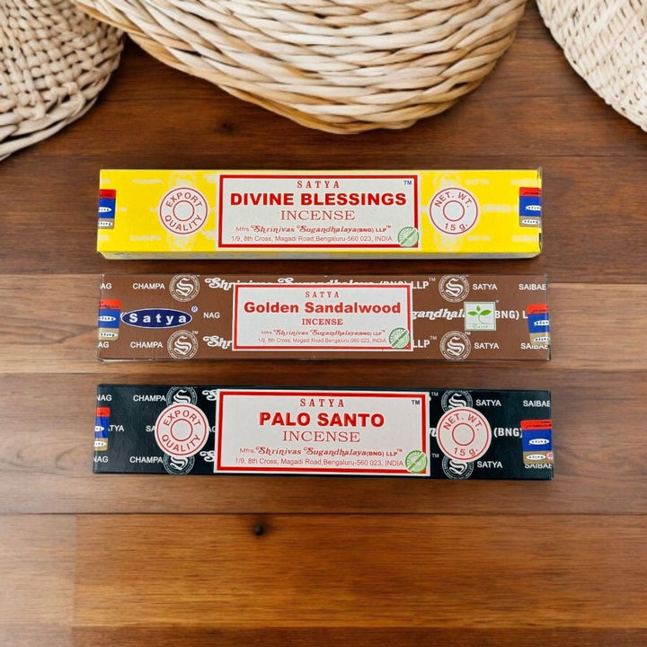 Crown Chakra Incense Set – Divine Blessings, Palo Santo &amp; Sandalwood for Spiritual Growth