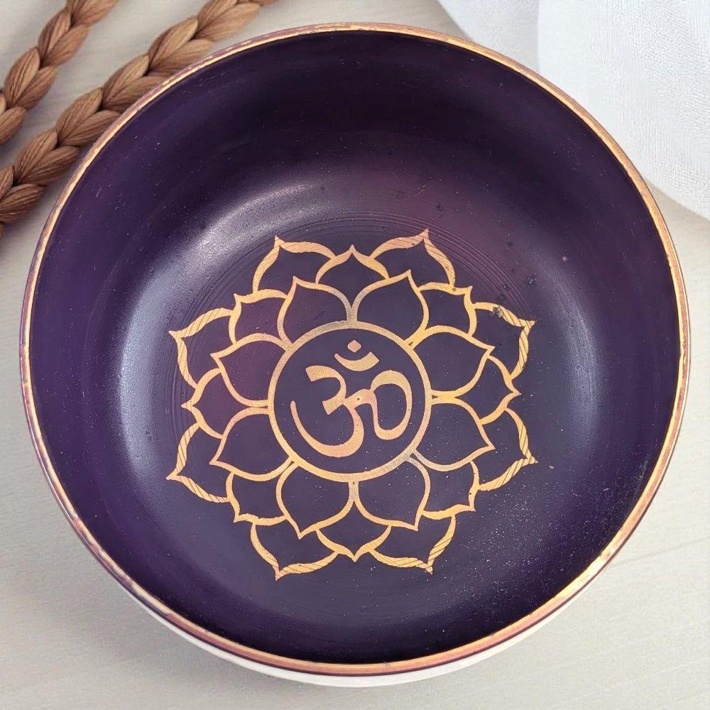 Crown Chakra singing bowl for intuition and spiritual clarity available at a crystal store near me in Barrie