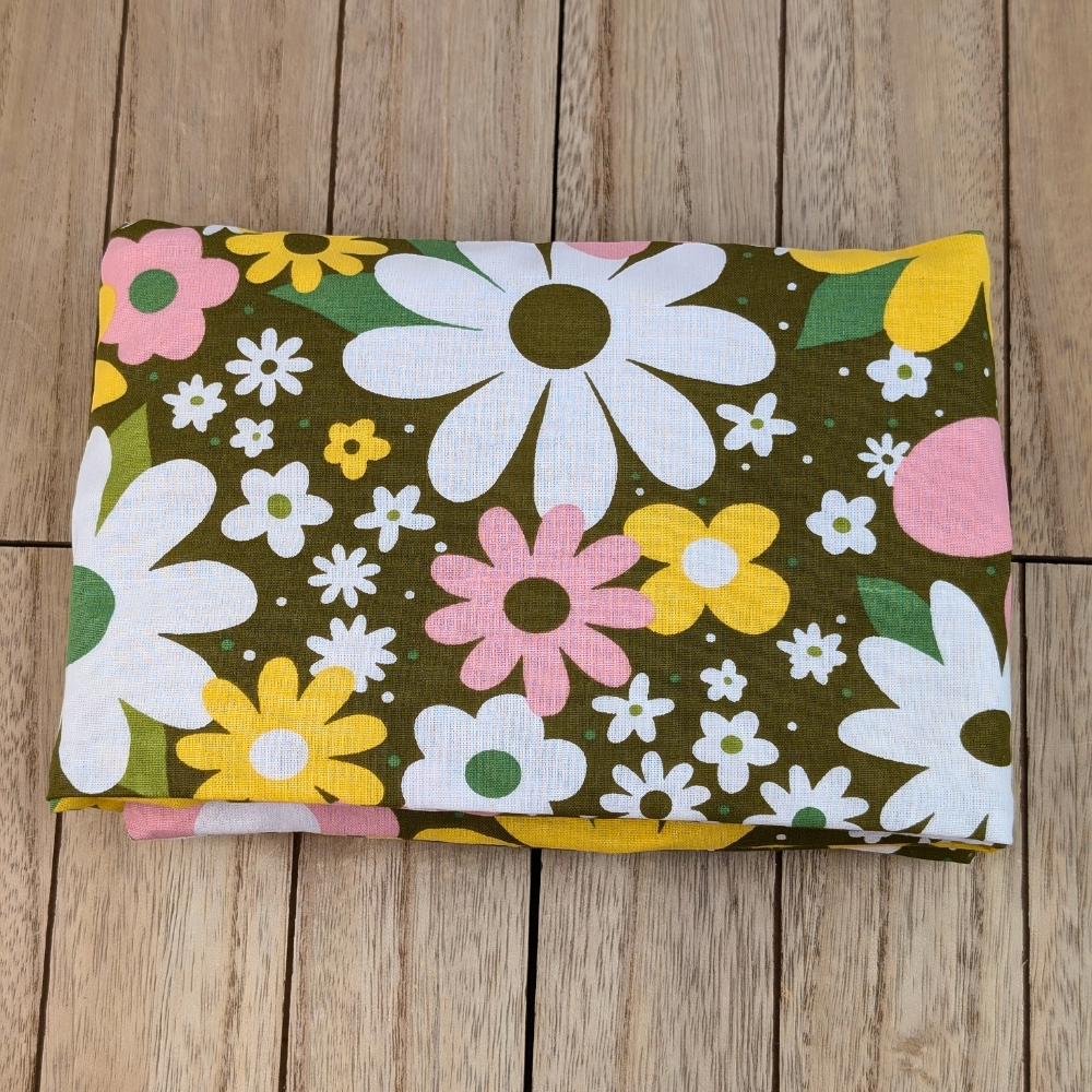 Floral eye pillow for meditation, yoga, and sleep