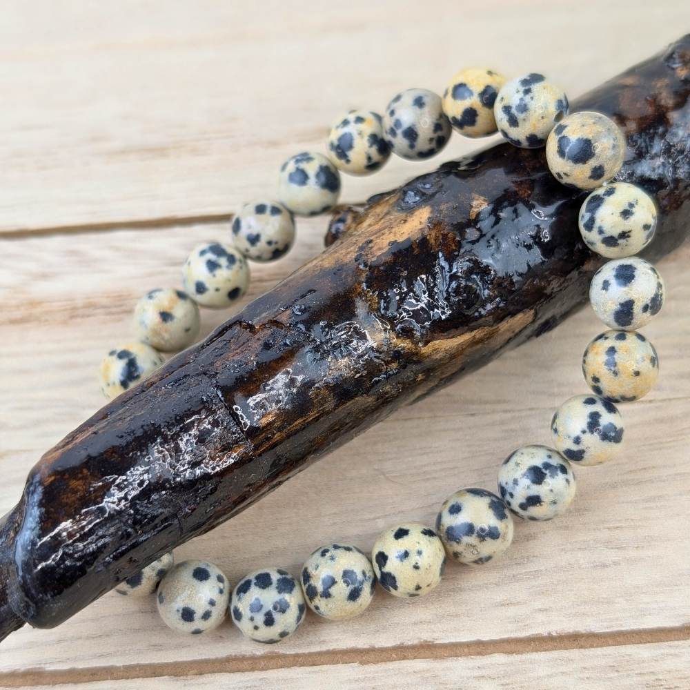 Authentic Dalmatian jasper jewelry for balance and positivity