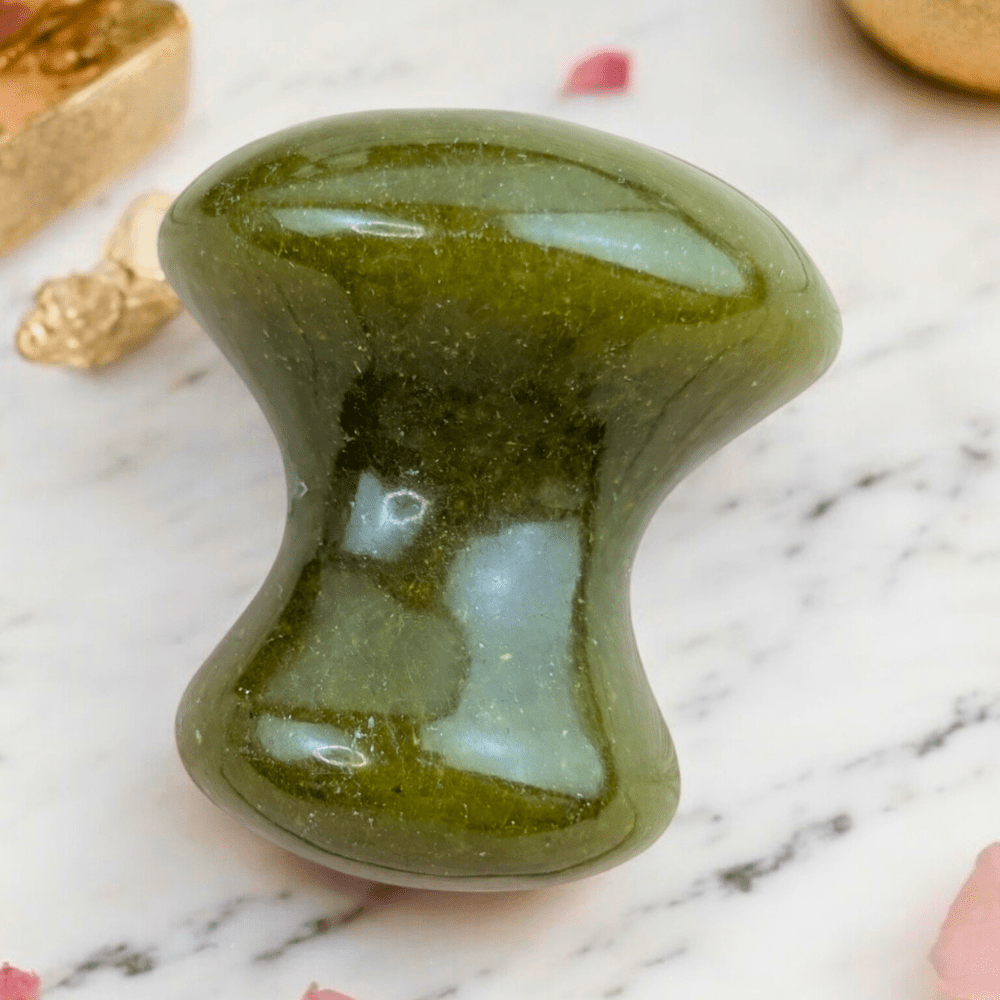 Polished Dark Green Jade massager from a Canadian metaphysical store