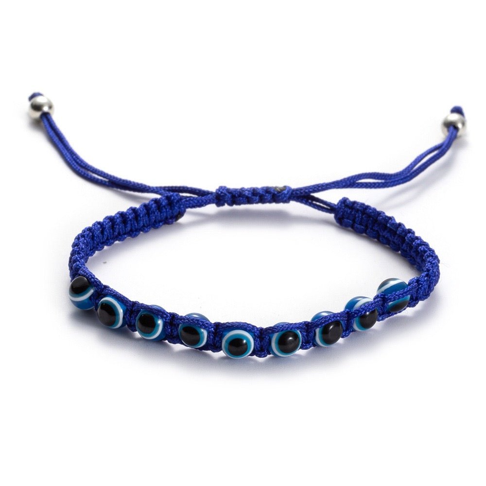 Dark Blue Evil Eye Adjustable Bracelet available at Zen Collection Canadian Metaphysical Store