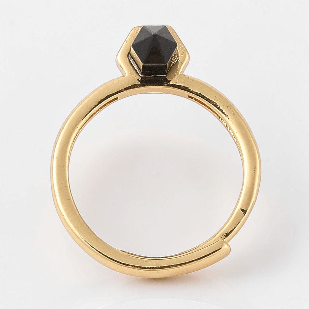 black obsidian ring for root chakra and black stone for protection. Shop in-store or online now with Zen Collection Canadian Metaphysical Store