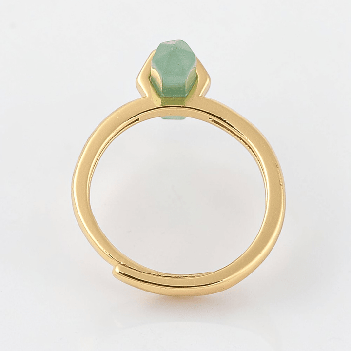 green aventurine ring for abundance and growth. Available at Zen Collection Canadian Metaphysical Store