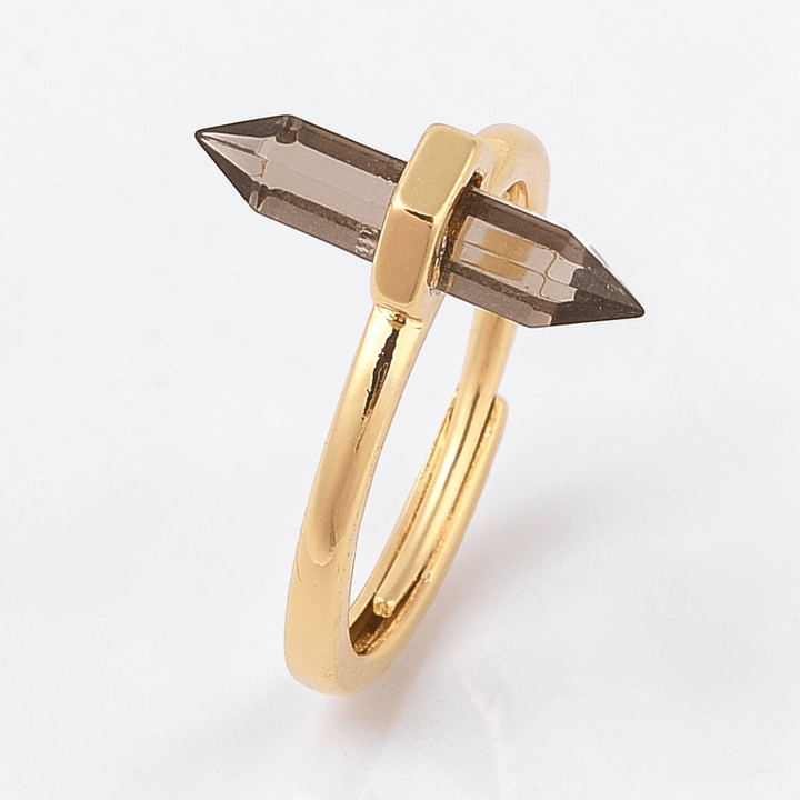 smoky quartz ring for root chakra available at Zen Collection Metaphysical Store Canada