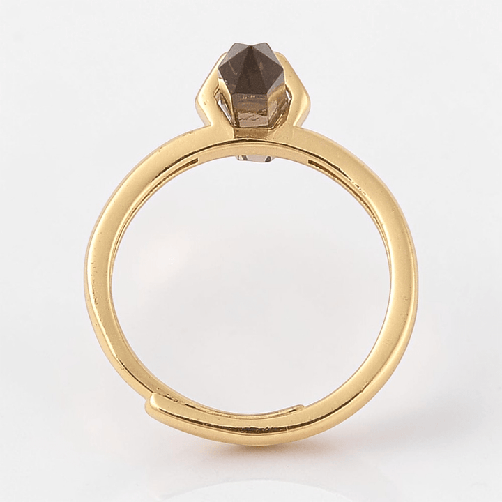 smoky quartz ring for root chakra available at Zen Collection Metaphysical Store Canada