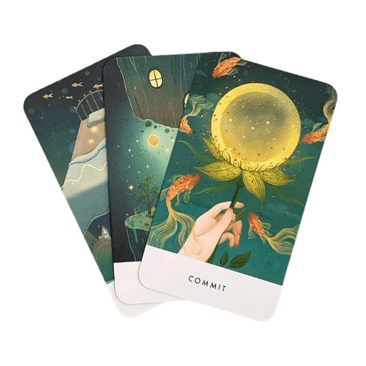 48-card moon phase oracle deck