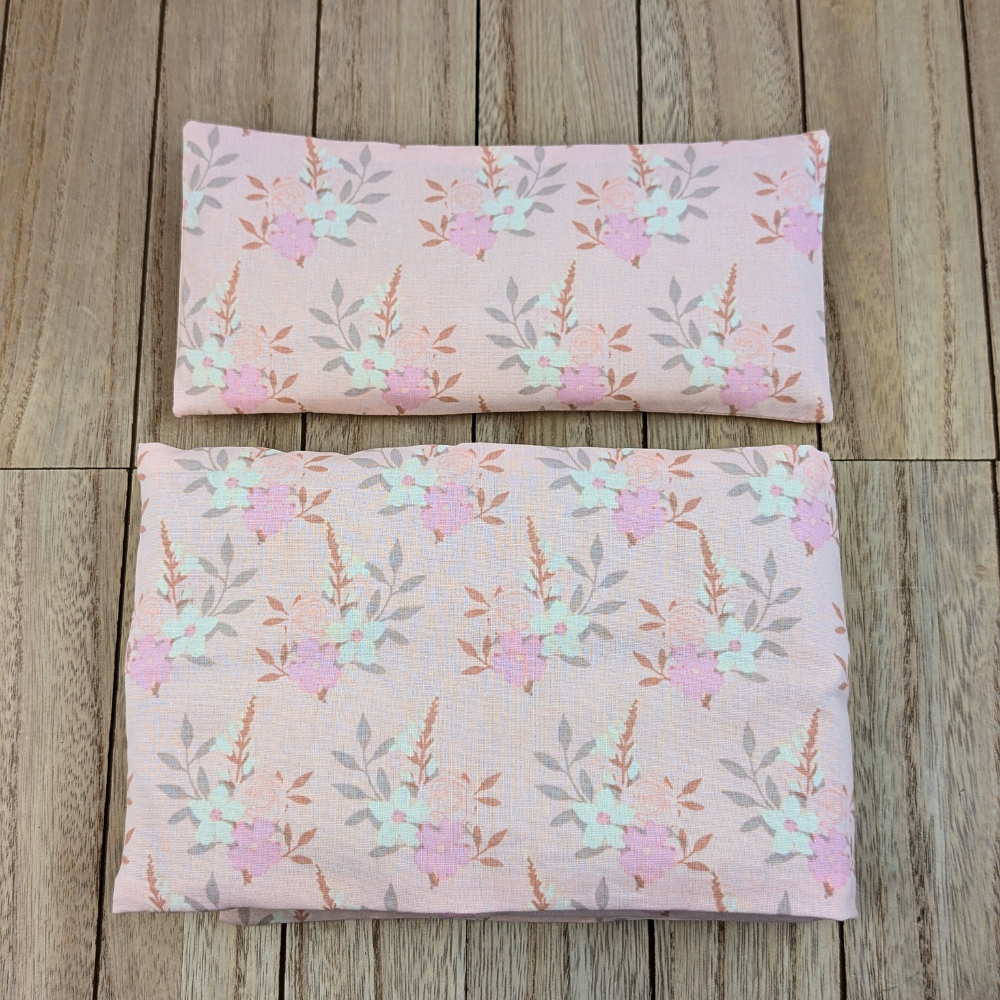 Floral eye pillow for meditation, and mindfulness