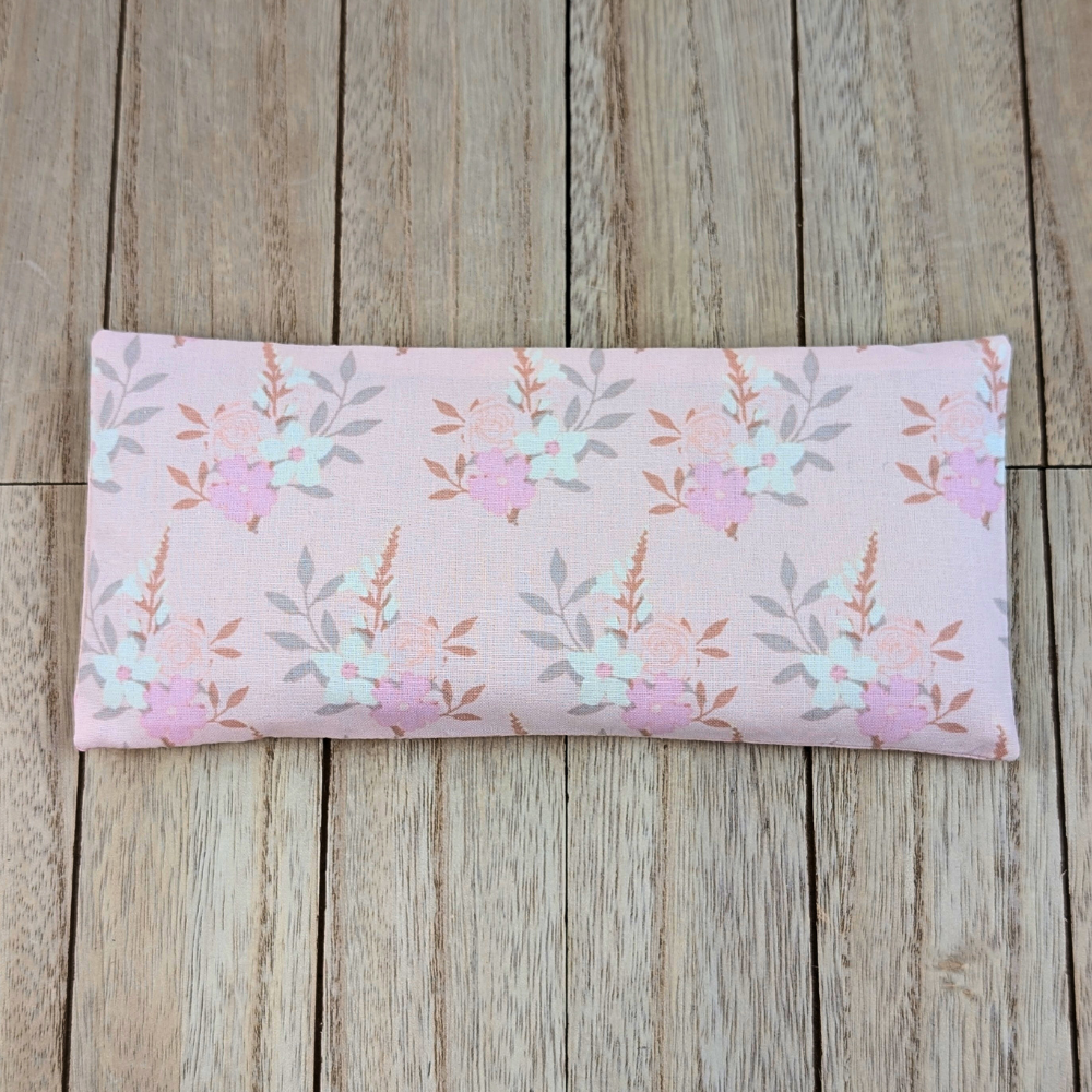 Neck and eye pillow set with removable washable covers